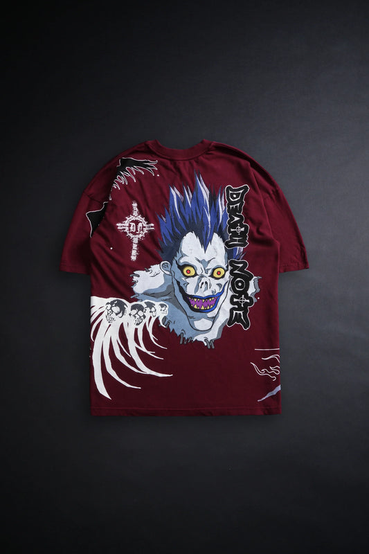 Ryuk American Classic Oversized Tee in Oxblood