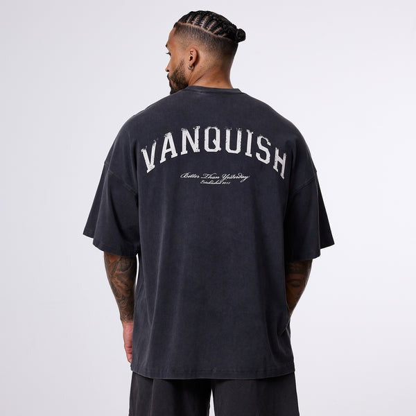 Vanquish Better Than Yesterday Washed Black Oversized T-Shirt